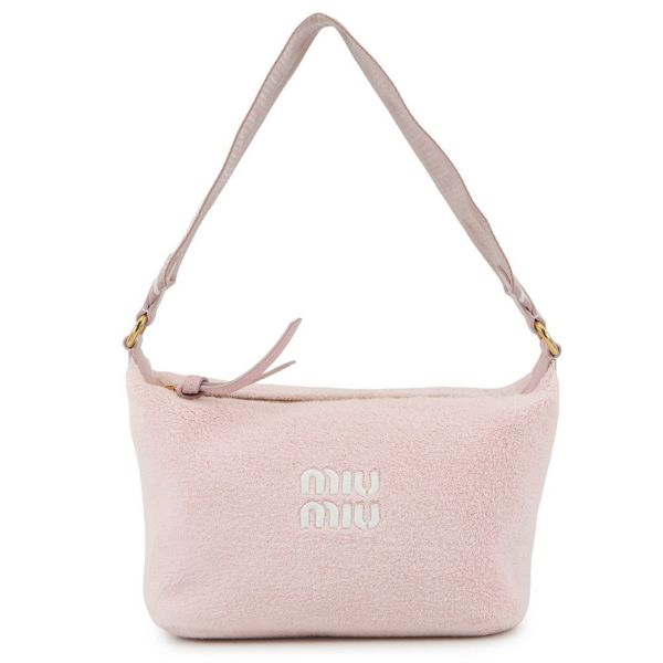 ミュウミュウ ハンドバッグ テリークロス ミニバッグ パイル 5NE841 MIUMIU