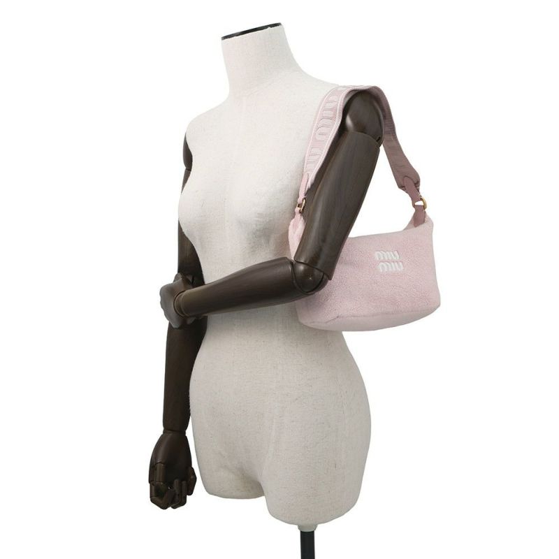 ミュウミュウ ハンドバッグ テリークロス ミニバッグ パイル 5NE841 MIUMIU