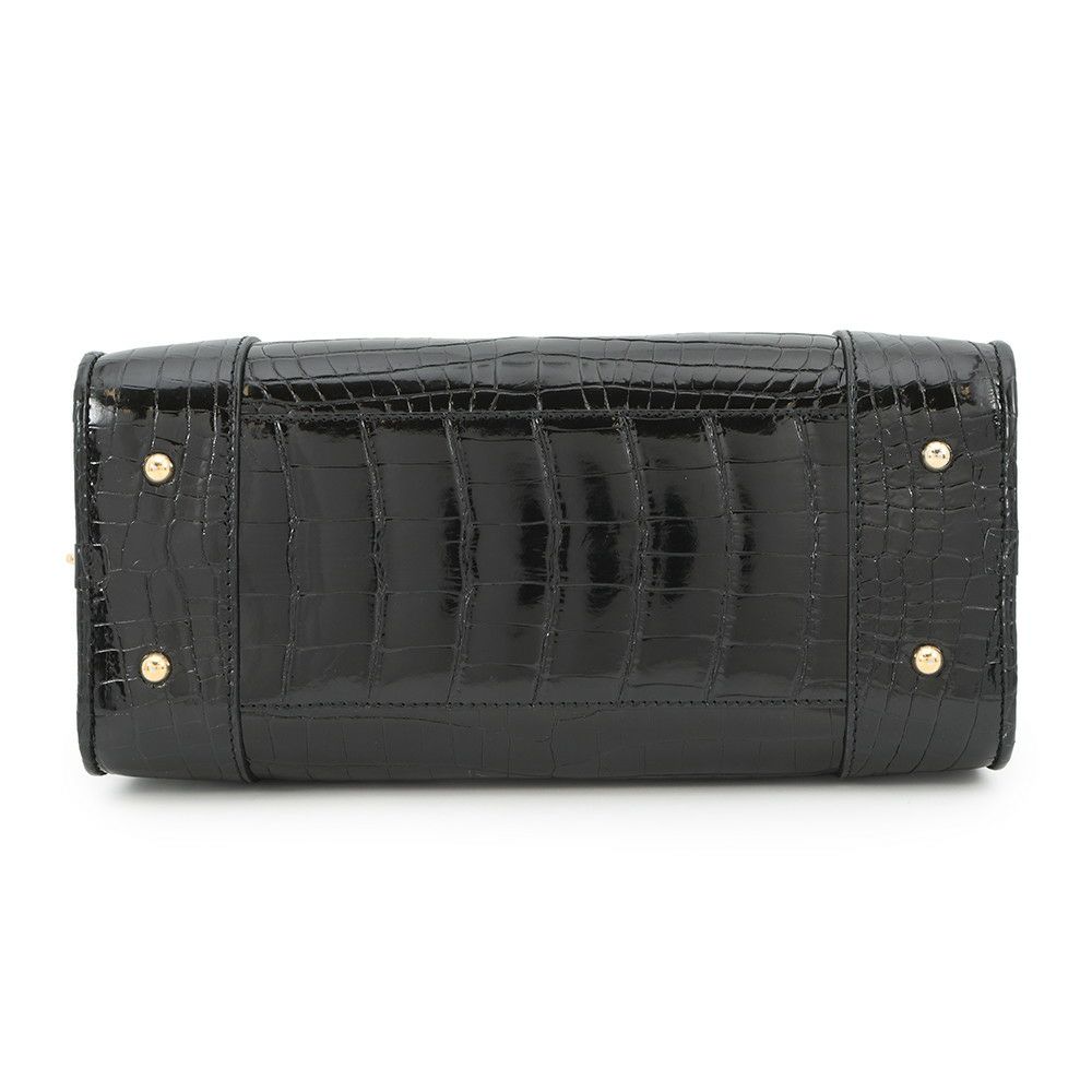 ロエベ ハンドバッグ アマソナ28 クロコダイル 352.25A03M LOEWE 2way 黒