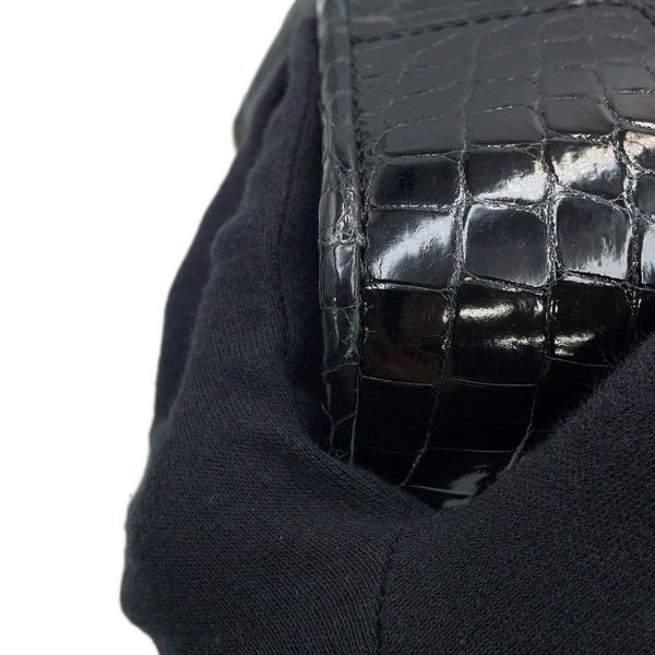 ロエベ ハンドバッグ アマソナ28 クロコダイル 352.25A03M LOEWE 2way 黒