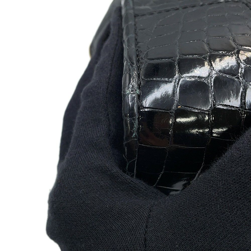 ロエベ ハンドバッグ アマソナ28 クロコダイル 352.25A03M LOEWE 2way 黒