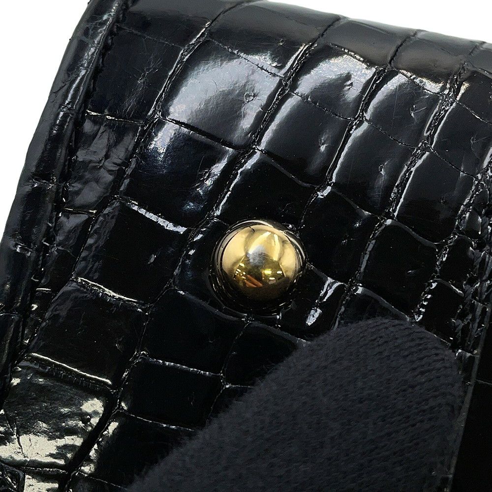 ロエベ ハンドバッグ アマソナ28 クロコダイル 352.25A03M LOEWE 2way 黒