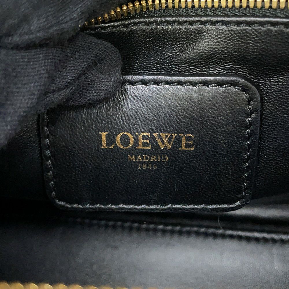 ロエベ ハンドバッグ アマソナ28 クロコダイル 352.25A03M LOEWE 2way 黒