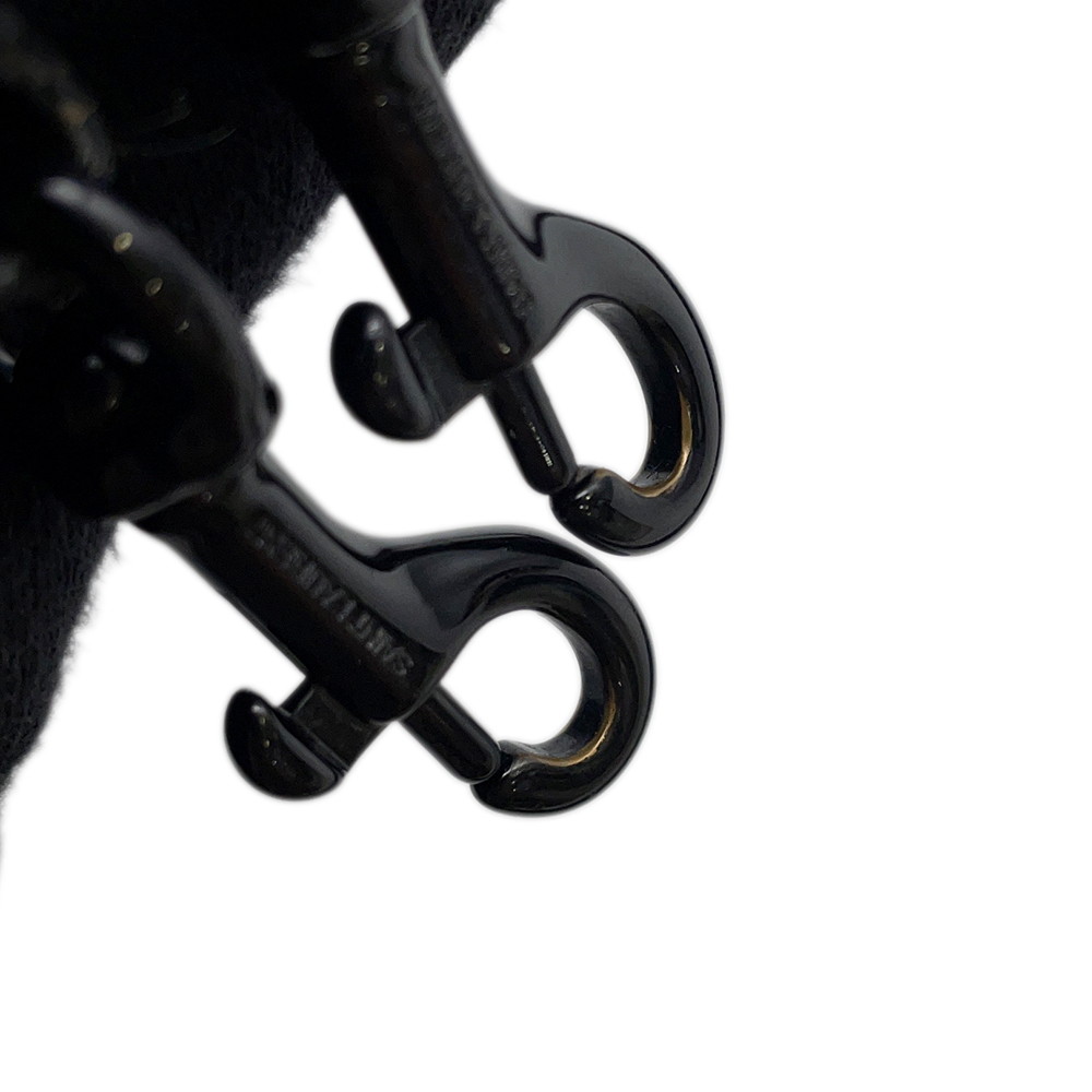 サンローランパリ ハンドバッグ サックドジュール ナノ スタッズ レザー SAINT LAURENT PARIS 2wayショルダー 黒