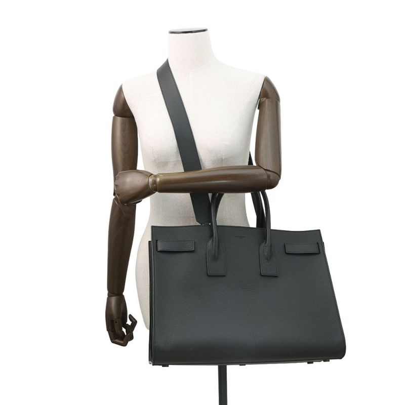 サンローランパリ トートバッグ サック・ド・ジュール ラージ カーフレザー 441571 2way 黒