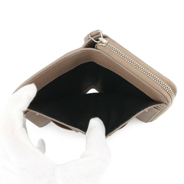 サンローランパリ 二つ折り財布 リヴゴーシュ コンパクト ジップウォレット レザー 603081 SAINT LAURENT PARIS