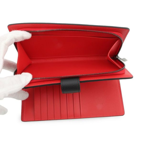 クリスチャン・ルブタン 長財布 パロマ ラバー レザー 3195086 Christian Louboutin 黒