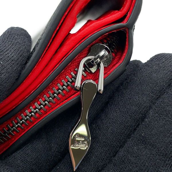 クリスチャン・ルブタン 長財布 パロマ ラバー レザー 3195086 Christian Louboutin 黒