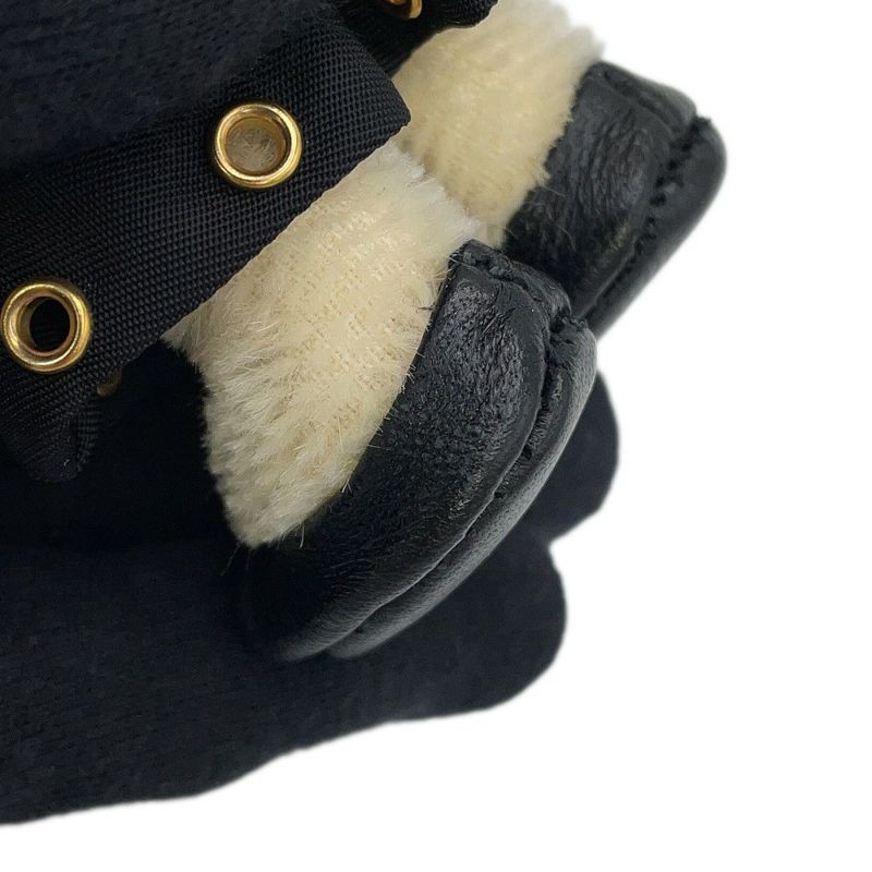 プラダ キーホルダー Teddy キーチャーム 1TO050 PRADA バッグチャーム 黒 くま クマ 熊