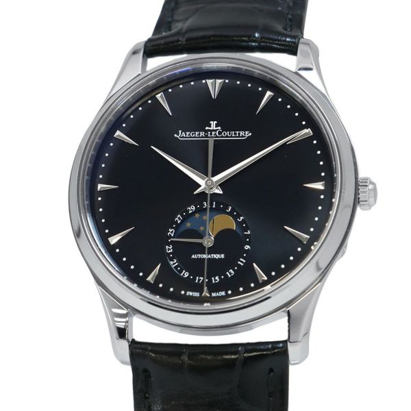 ジャガールクルト マスター ウルトラスリム ムーン39 Q1368470 JAEGER-LECOULTRE 腕時計 黒文字盤