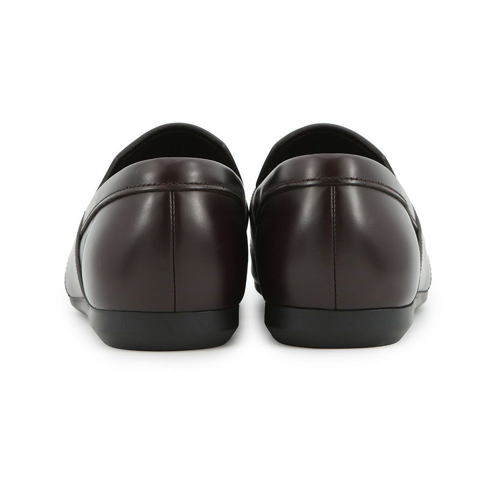 プラダ ローファー ブラッシュドレザー スクエアトゥローファー メンズサイズ5 2DE075 PRADA 靴