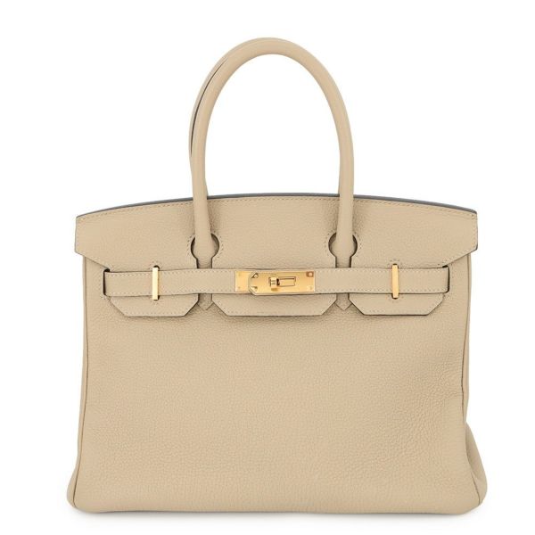 エルメス バーキン30 トレンチ/ゴールド金具 トゴ X刻印 HERMES Birkin ハンドバッグ