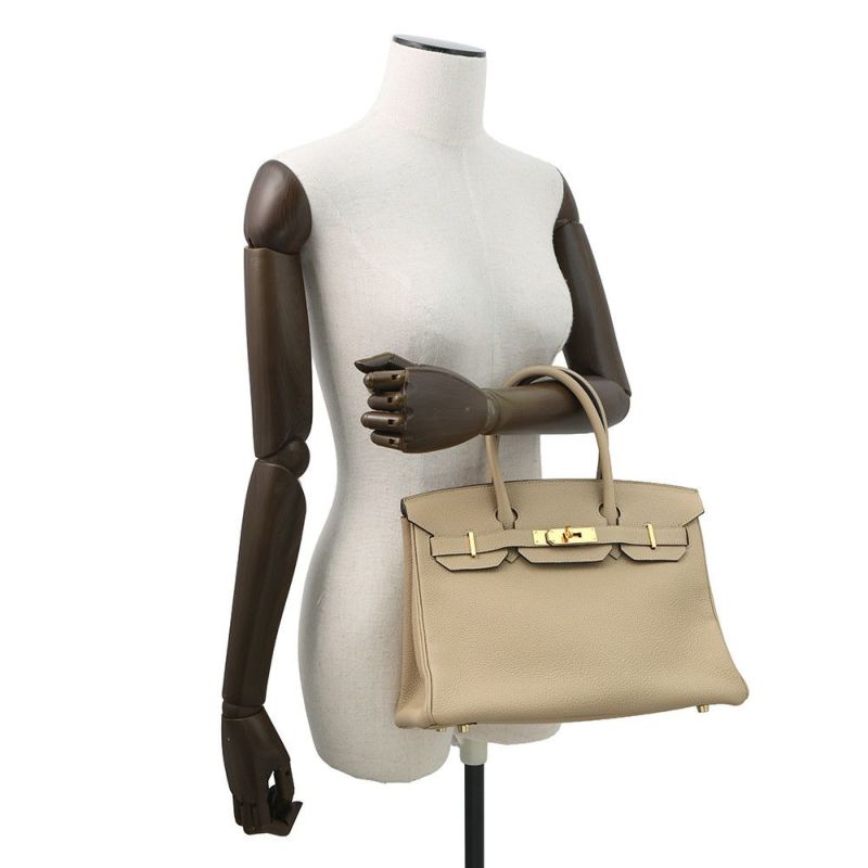 エルメス バーキン30 トレンチ/ゴールド金具 トゴ X刻印 HERMES Birkin ハンドバッグ