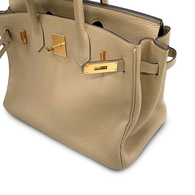 エルメス バーキン30 トレンチ/ゴールド金具 トゴ X刻印 HERMES Birkin ハンドバッグ