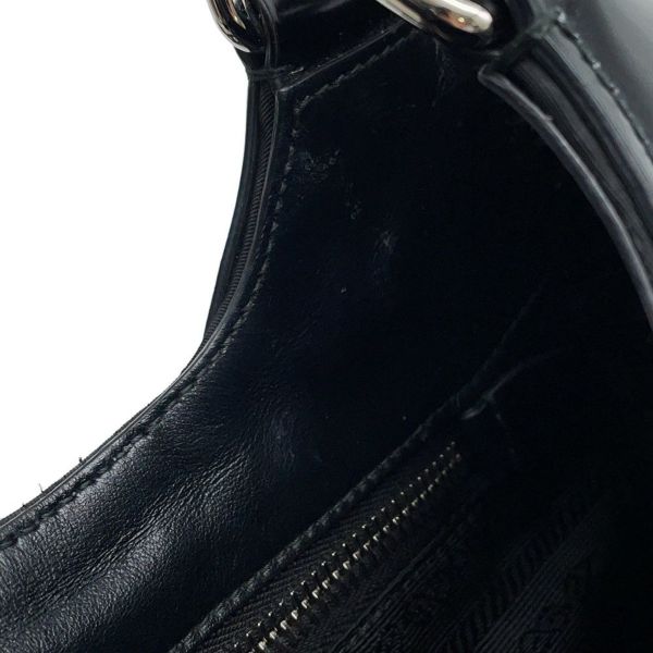 プラダ ハンドバッグ Re-Edition 2002 ムーン パデットナッパレザー 1BA381 PRADA 2wayショルダー 黒