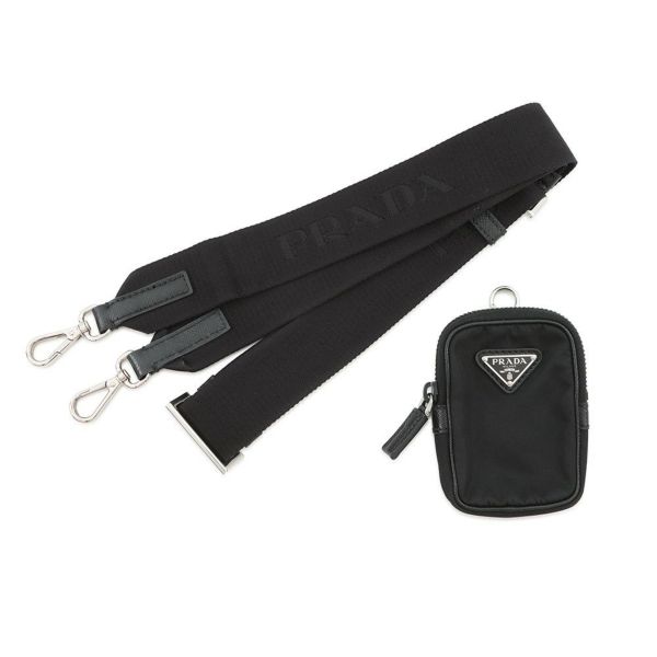 プラダ ショルダーバッグ Re-Nylon ナイロン 2VH113 PRADA 斜め掛け 黒