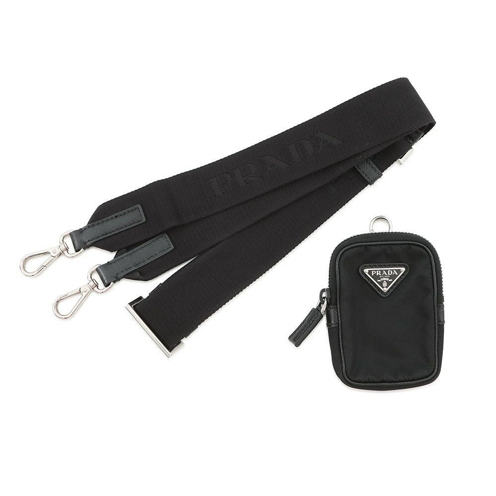 プラダ ショルダーバッグ Re-Nylon ナイロン 2VH113 PRADA 斜め掛け 黒
