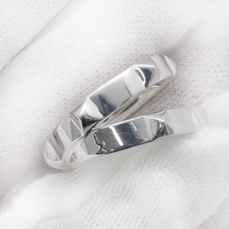 エルメス リング エルメス・クルー・ドゥ・H ダブルラウンドリング SV925シルバー サイズ53 HERMES ジュエリー