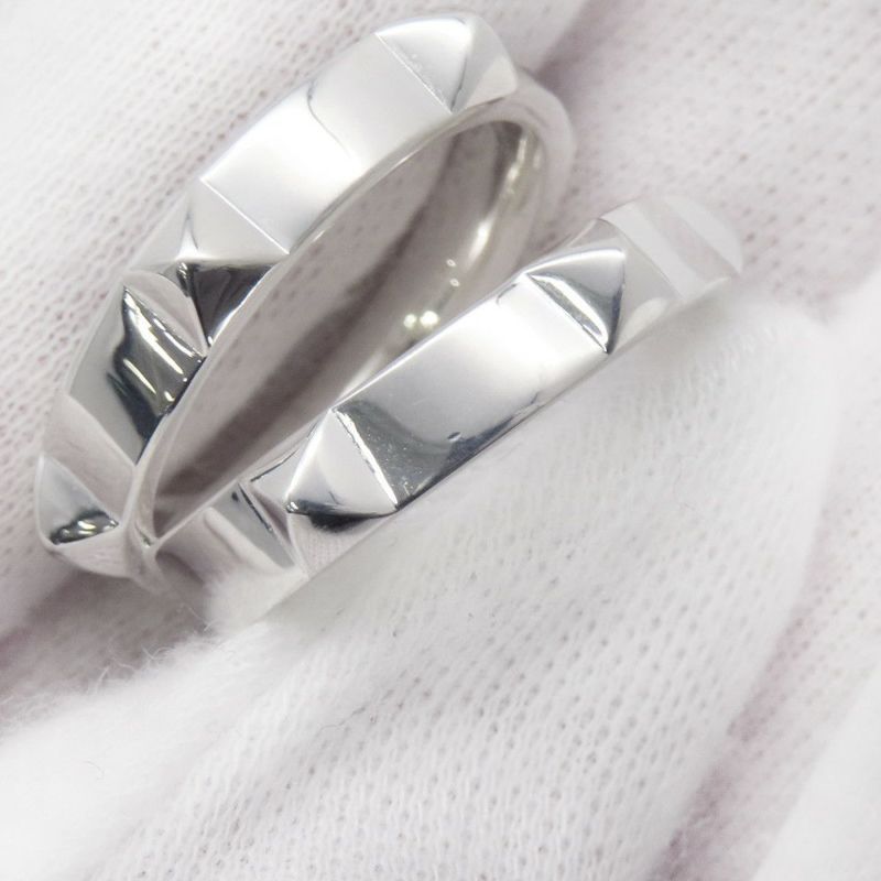 エルメス リング エルメス・クルー・ドゥ・H ダブルラウンドリング SV925シルバー サイズ53 HERMES ジュエリー