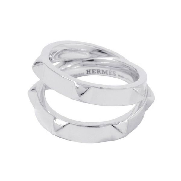 エルメス リング エルメス・クルー・ドゥ・H 5クルー SV925シルバー サイズ55 HERMES ジュエリー