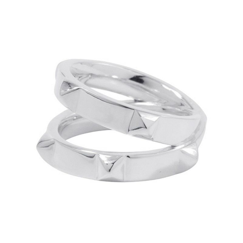 エルメス リング エルメス・クルー・ドゥ・H 5クルー SV925シルバー サイズ55 HERMES ジュエリー