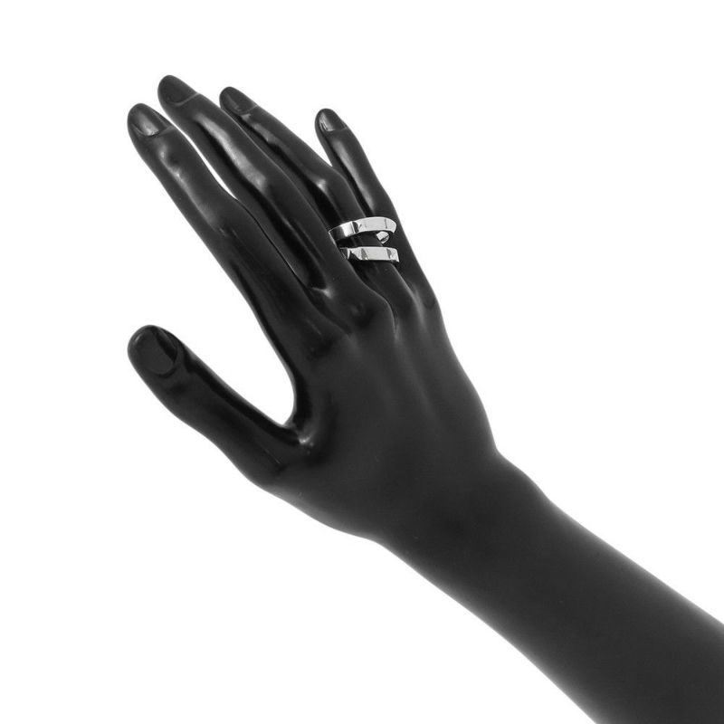 エルメス リング エルメス・クルー・ドゥ・H 5クルー SV925シルバー サイズ55 HERMES ジュエリー