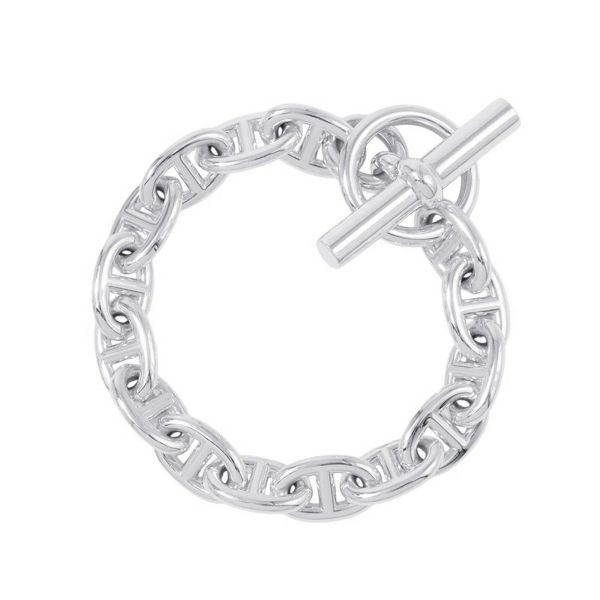 エルメス ブレスレット シェーヌダンクルTPM 15コマ SV925シルバー HERMES ジュエリー