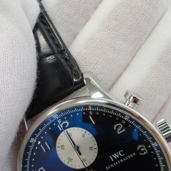 IWC ポルトギーゼ クロノグラフ オートマティック IW371404 腕時計 黒文字盤