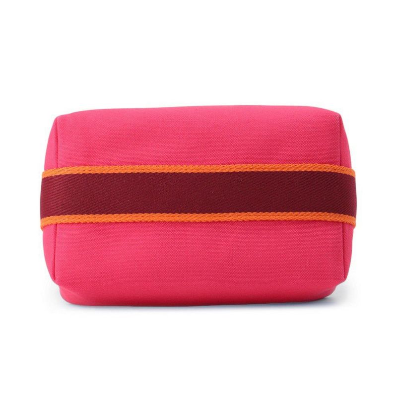 エルメス ポーチ ブリッド・ア・ブラックPM ハイビスカス/シルバー金具 キャンバス HERMES バッグ 小物入れ