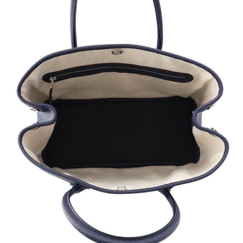 エルメス トートバッグ ガーデンパーティTPM ブルーインディゴ/シルバー金具 ネゴンダ W刻印