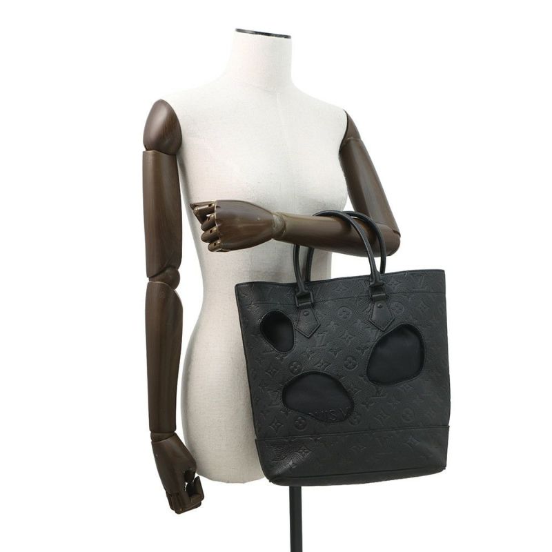 ルイヴィトン トートバッグ モノグラム・アンプラント ウィズ ホールズ PM M45887 コムデギャルソン 川久保玲 コラボ 黒 ブラック