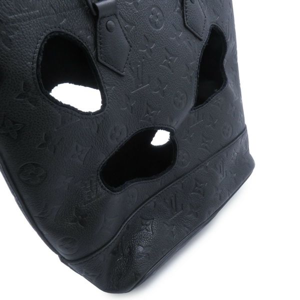 ルイヴィトン トートバッグ モノグラム・アンプラント ウィズ ホールズ PM M45887 コムデギャルソン 川久保玲 コラボ 黒 ブラック