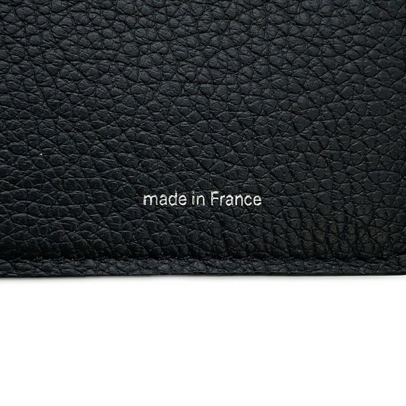 ルイヴィトン 二つ折り財布 モノグラム・アンプラント LV × YK ポルトフォイユ・クレア M81907 日本限定 草間彌生 黒 ブラック