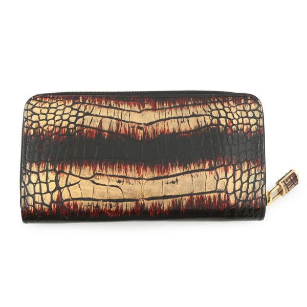 ルイヴィトン 長財布 エキゾチックレザー ジッピー・ウォレット LOUIS VUITTON ブラック 黒