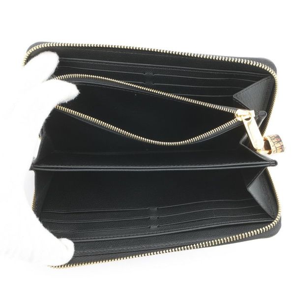ルイヴィトン 長財布 エキゾチックレザー ジッピー・ウォレット LOUIS VUITTON ブラック 黒