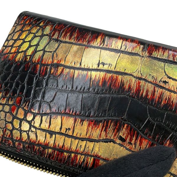 ルイヴィトン 長財布 エキゾチックレザー ジッピー・ウォレット LOUIS VUITTON ブラック 黒