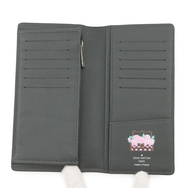 ルイヴィトン 長財布 オーストリッチ ポルトフォイユ・ブラザ LOUIS VUITTON メンズ