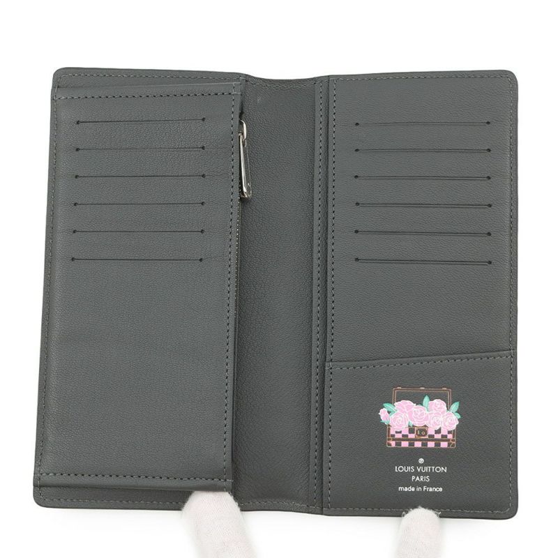 ルイヴィトン 長財布 オーストリッチ ポルトフォイユ・ブラザ LOUIS VUITTON メンズ