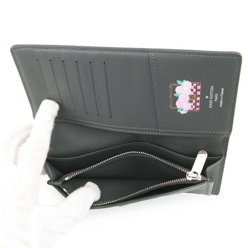 ルイヴィトン 長財布 オーストリッチ ポルトフォイユ・ブラザ LOUIS VUITTON メンズ