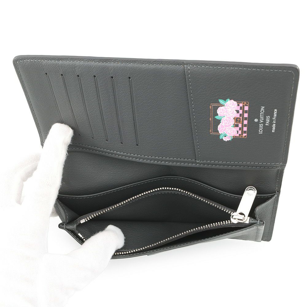 ルイヴィトン 長財布 オーストリッチ ポルトフォイユ・ブラザ LOUIS VUITTON メンズ