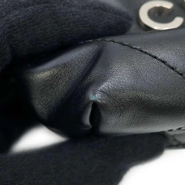 シャネル ハンドバッグ CHANEL 22 ミニ ココマーク シャイニーカーフレザー AS3980 CHANEL 2way 黒
