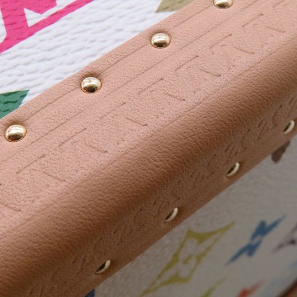 ルイヴィトン ハンドバッグ モノグラム・マルチカラー LV×TM プティット・ヴァリーズ M13125 2way ホワイト 白  村上隆 コラボ