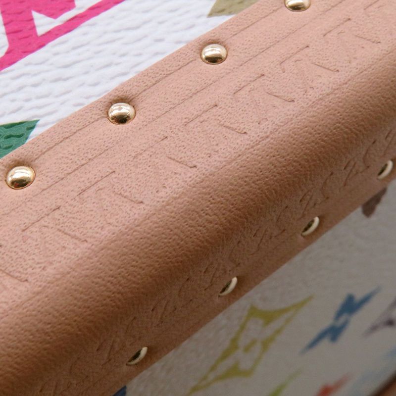 ルイヴィトン ハンドバッグ モノグラム・マルチカラー LV×TM プティット・ヴァリーズ M13125 2way ホワイト 白  村上隆 コラボ