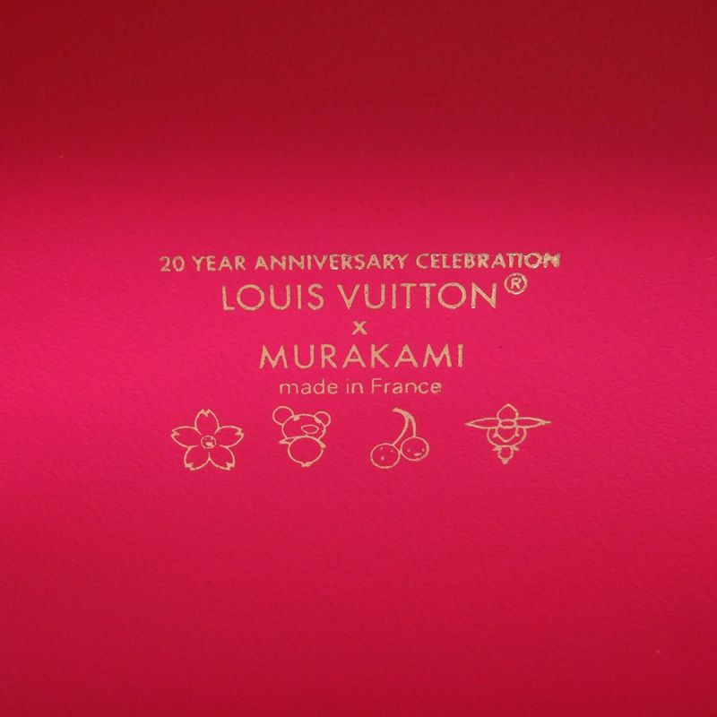 ルイヴィトン ハンドバッグ モノグラム・マルチカラー LV×TM プティット・ヴァリーズ M13125 2way ホワイト 白  村上隆 コラボ