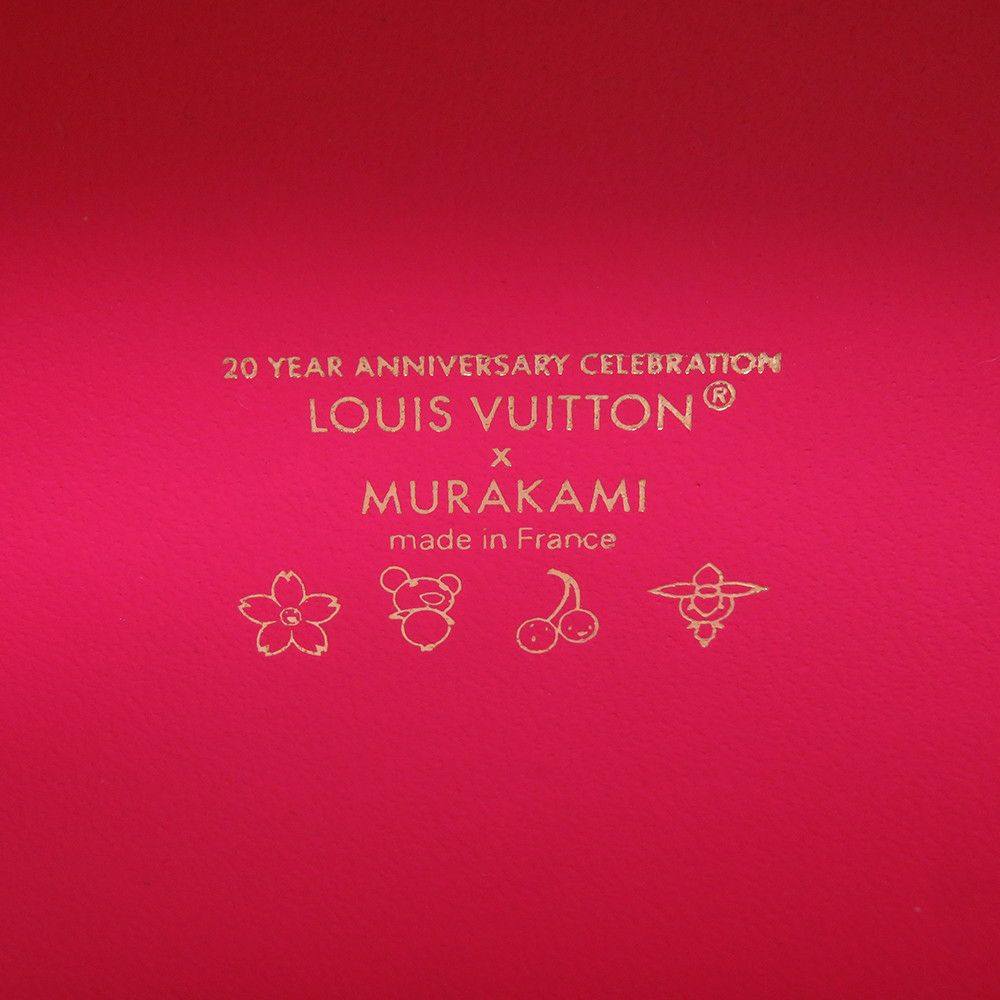 ルイヴィトン ハンドバッグ モノグラム・マルチカラー LV×TM プティット・ヴァリーズ M13125 2way ホワイト 白  村上隆 コラボ