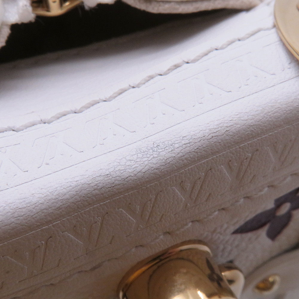 ルイヴィトン ショルダーバッグ モノグラム・マルチカラー LV×TM サイドトランクMM M4635 2way ホワイト 白  村上隆 コラボ