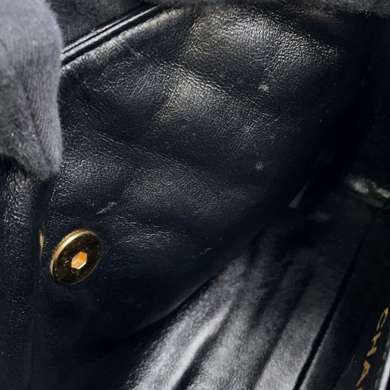 シャネル トップハンドル ハンドバッグ マトラッセ ココマーク トップハンドル ラムスキン CHANEL バッグ 黒