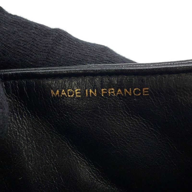 シャネル トップハンドル ハンドバッグ マトラッセ ココマーク トップハンドル ラムスキン CHANEL バッグ 黒