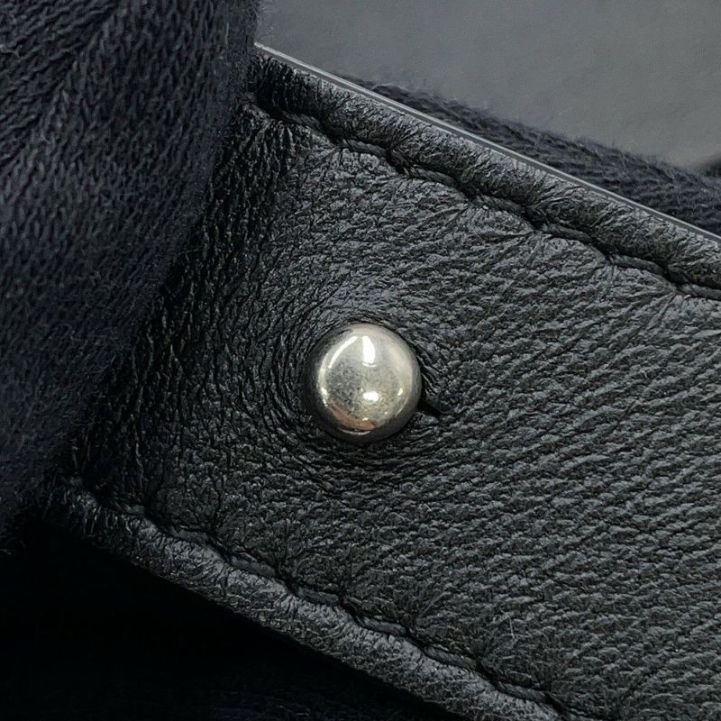 ボッテガヴェネタ ショルダーバッグ マキシイントレチャート カセット ラムスキン 578004 BOTTEGA VENETA 黒