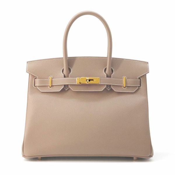 エルメス バーキン30 エトゥープ/ゴールド金具 エプソン B刻印 HERMES Birkin ハンドバッグ